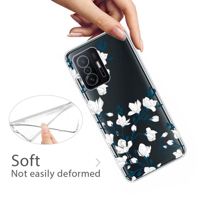 Hoesje voor Xiaomi 11T / 11T Pro Witte Bloemen