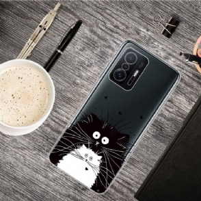Hoesje voor Xiaomi 11T / 11T Pro Zwart-witte Katten