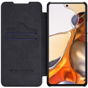 Leren Hoesje voor Xiaomi 11T / 11T Pro Bescherming Qin-serie Leereffect