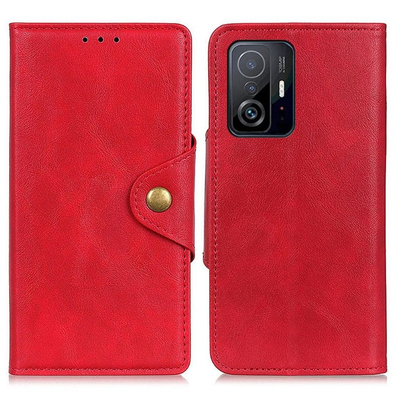 Leren Hoesje voor Xiaomi 11T / 11T Pro Bescherming Volledig Beschermend Mat Kunstleer