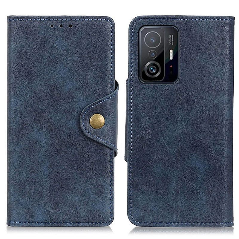 Leren Hoesje voor Xiaomi 11T / 11T Pro Bescherming Volledig Beschermend Mat Kunstleer