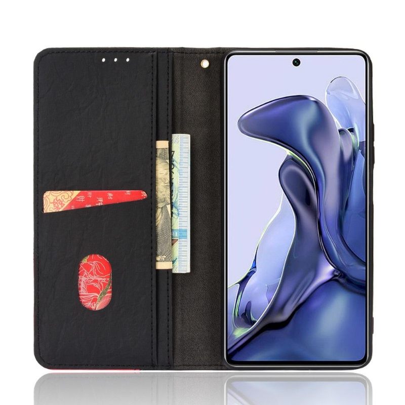 Leren Hoesje voor Xiaomi 11T / 11T Pro Folio-hoesje Retro Kunstleer