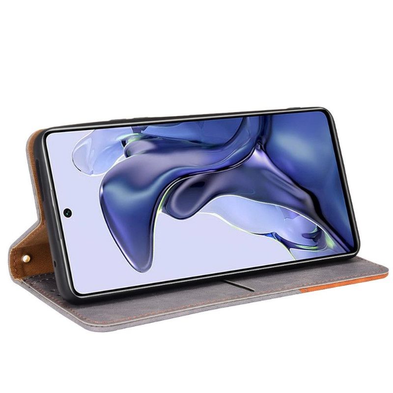 Leren Hoesje voor Xiaomi 11T / 11T Pro Folio-hoesje Retro Kunstleer