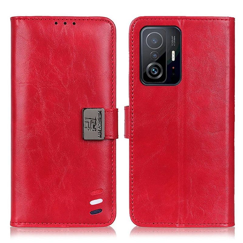 Leren Hoesje voor Xiaomi 11T / 11T Pro Khazneh Retro Driekleur