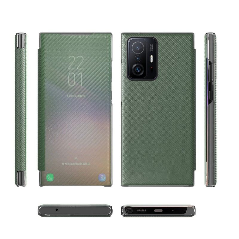 Telefoonhoesje voor Xiaomi 11T / 11T Pro Folio-hoesje Koolstofvezel