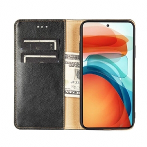 Telefoonhoesje voor Xiaomi 11T / 11T Pro Folio-hoesje Puur Kunstleer