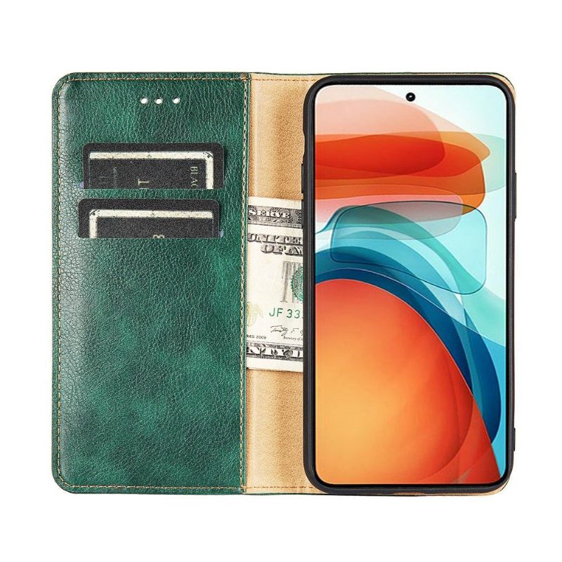 Telefoonhoesje voor Xiaomi 11T / 11T Pro Folio-hoesje Puur Kunstleer