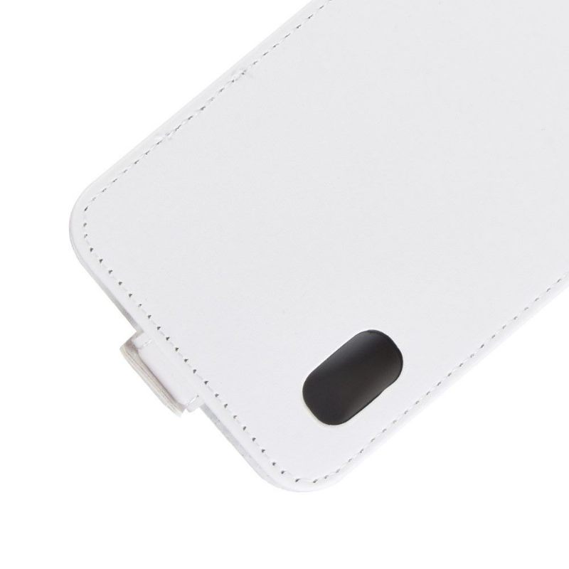 Cover voor Samsung Galaxy A10 Anti-fall Folio-hoesje Verticaal Kunstleer