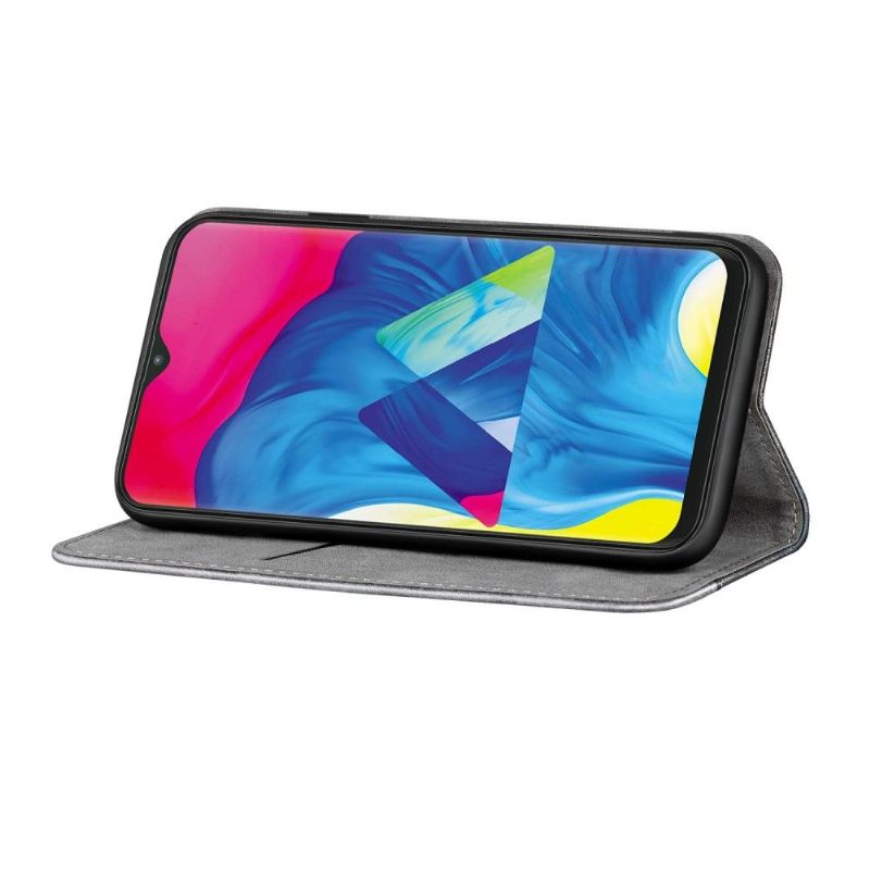 Cover voor Samsung Galaxy A10 Hirachus Tweekleurig Leereffect