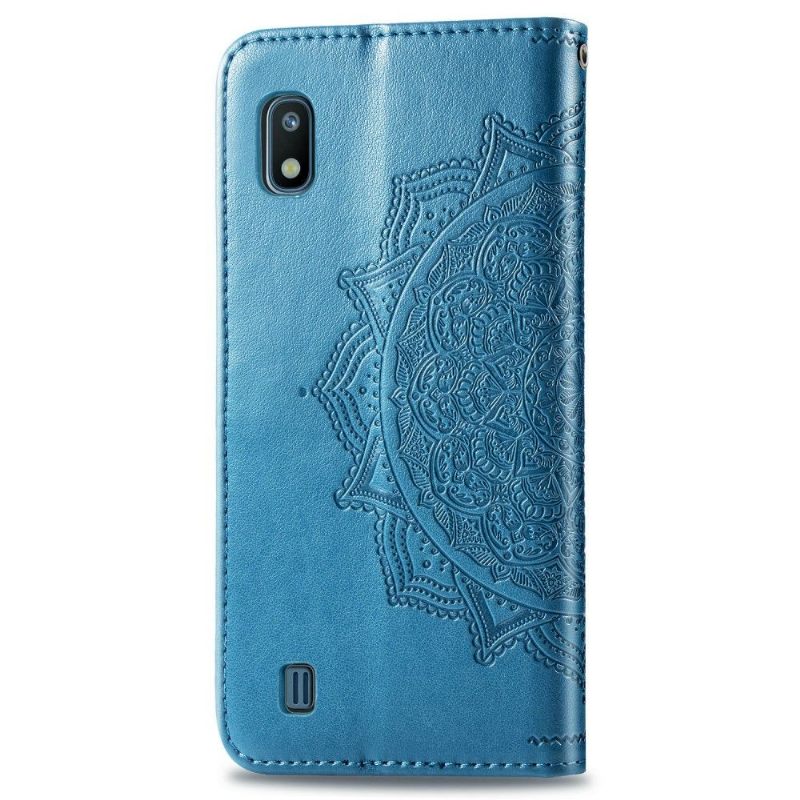 Folio-hoesje voor Samsung Galaxy A10 Reliëf Bloem Mandala