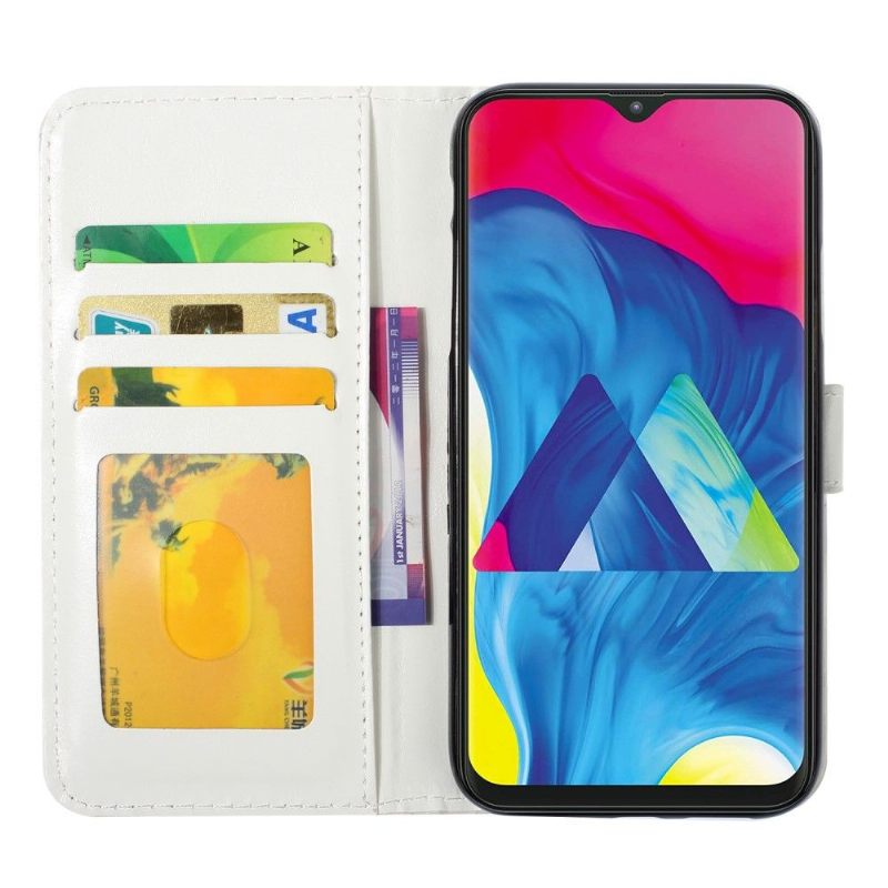 Folio-hoesje voor Samsung Galaxy A10 Vrouwelijke Kant