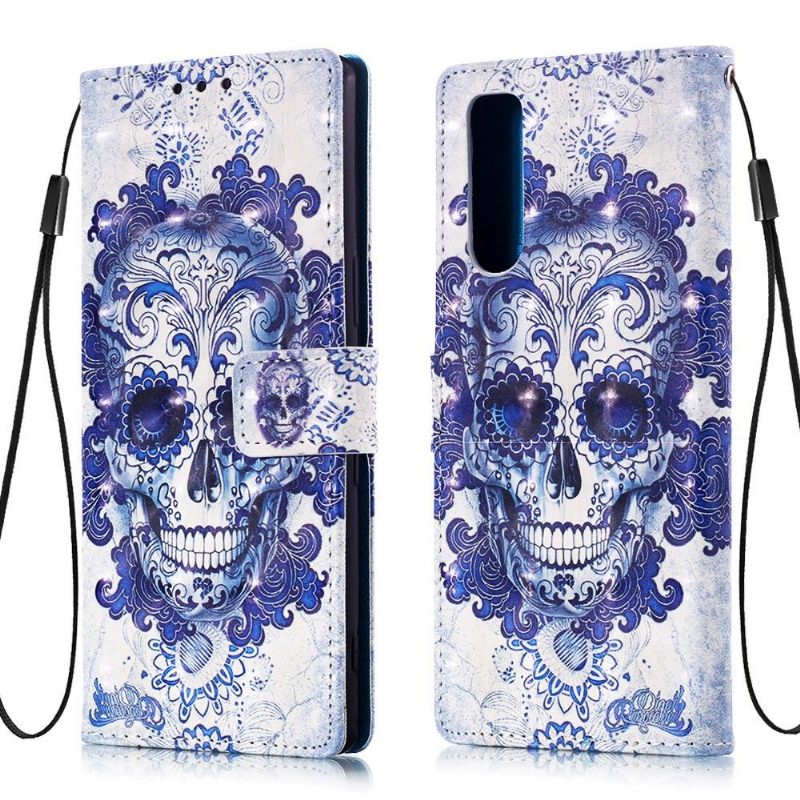 Flip Case voor Sony Xperia 5 Calavera-patroon