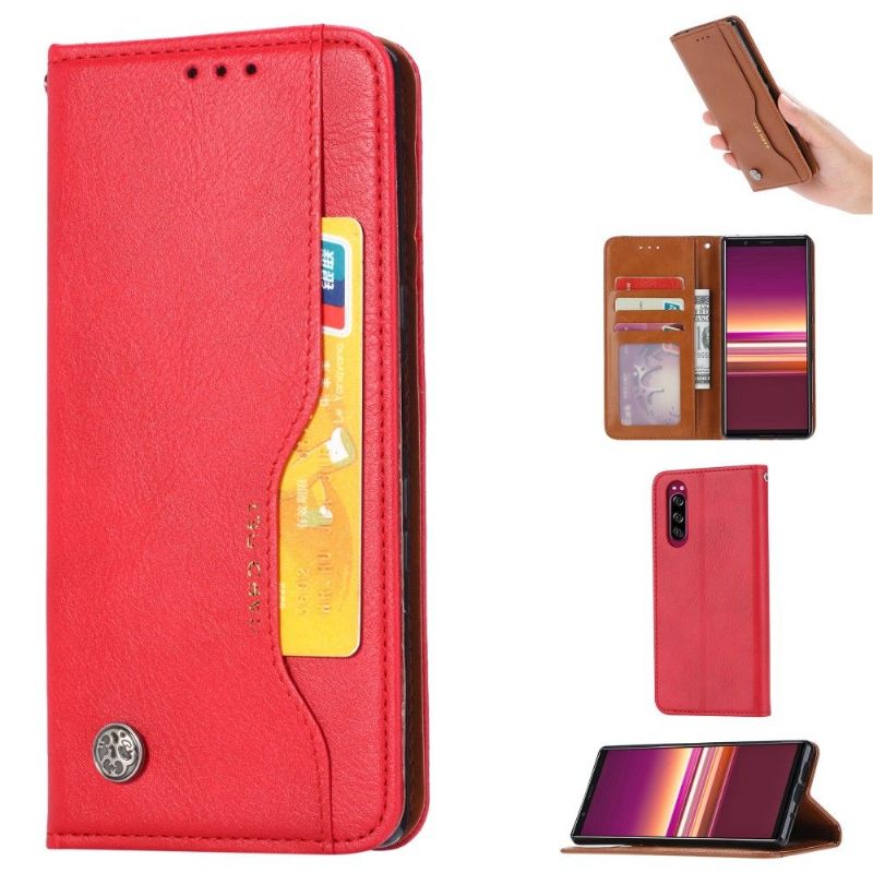 Folio-hoesje voor Sony Xperia 5 Kunstleer Stand Case