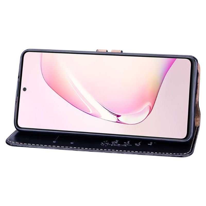 Cover voor Samsung Galaxy Note 10 Lite Luxe Vintage