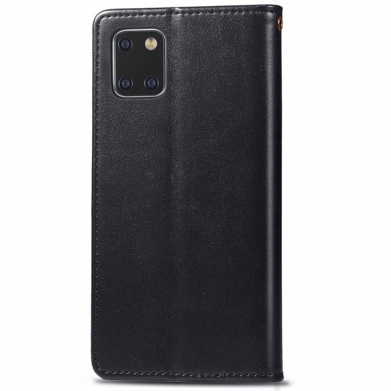 Folio-hoesje voor Samsung Galaxy Note 10 Lite Leereffect