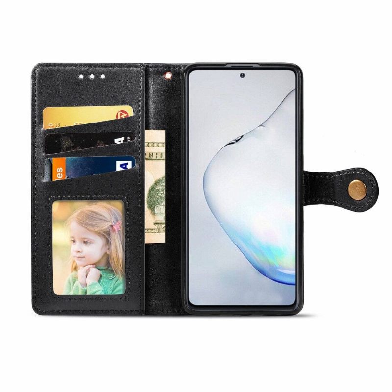 Folio-hoesje voor Samsung Galaxy Note 10 Lite Leereffect