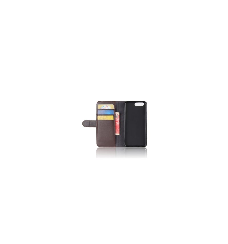 Folio-hoesje voor OnePlus 5 Premium Leder - Bruin