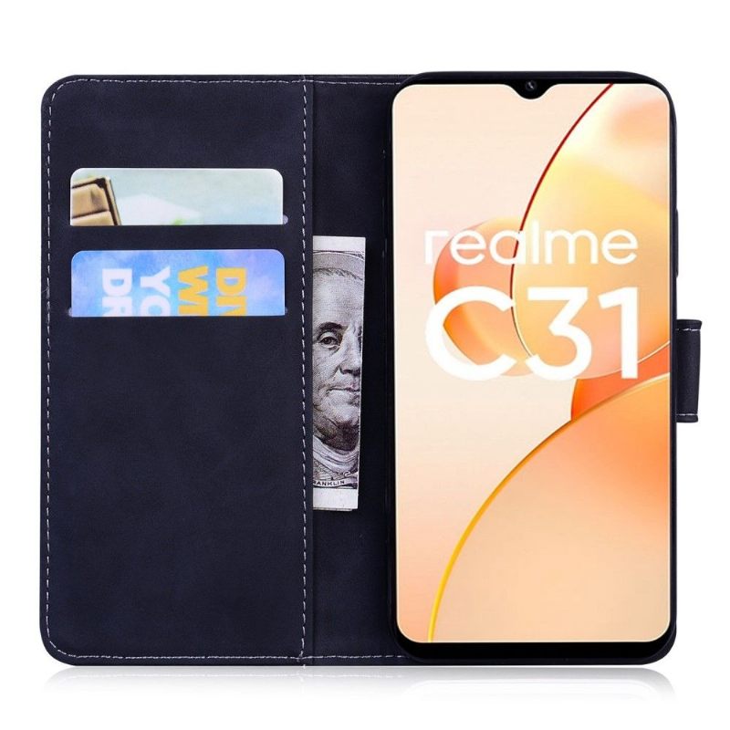 Folio-hoesje voor Realme C35 Roman Soft Touch