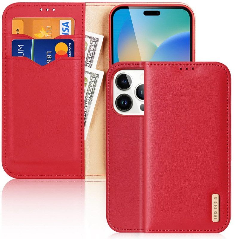 Bescherming Hoesje voor iPhone 14 Pro Folio-hoesje Hivo-serie Dux Ducis