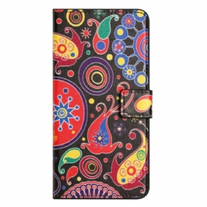 Flip Case voor iPhone 14 Pro Galaxy Patroon