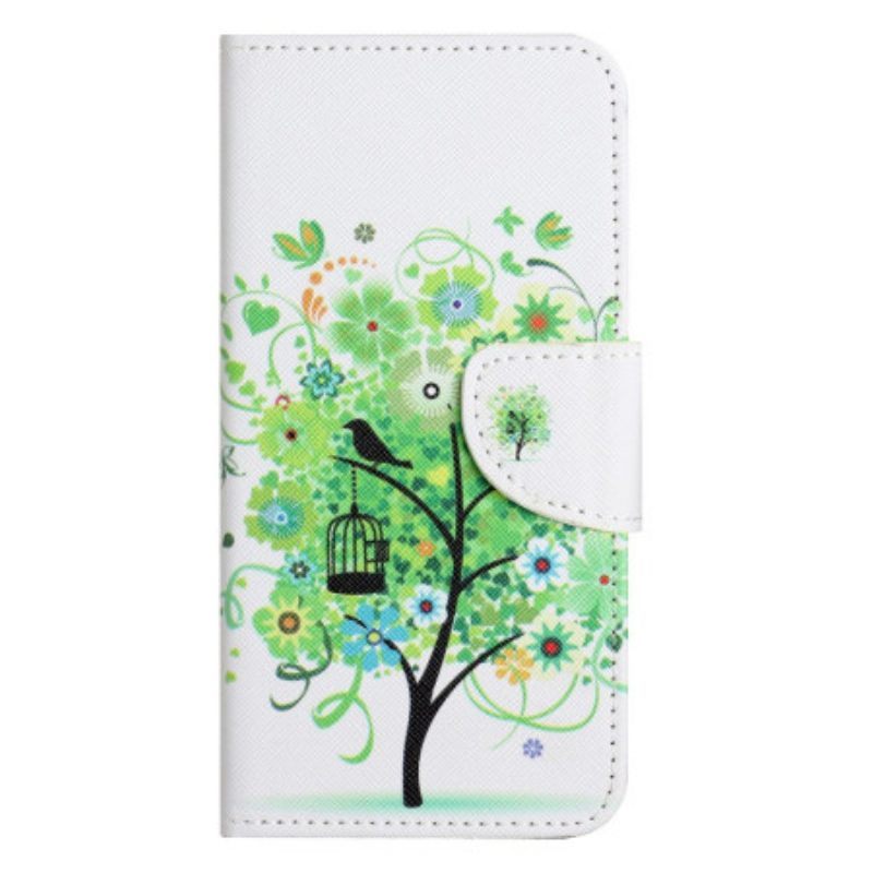 Folio-hoesje voor iPhone 14 Pro Groene Boom