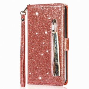 Folio-hoesje voor iPhone 14 Pro Pailletten Glitter Stijl