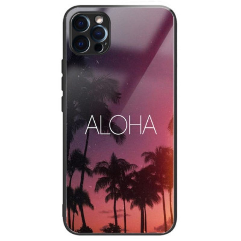 Hoesje voor iPhone 14 Pro Aloha Gehard Glas