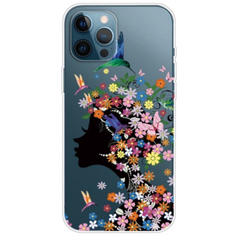 Hoesje voor iPhone 14 Pro Bloem Hoofd