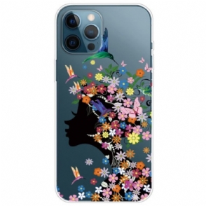 Hoesje voor iPhone 14 Pro Bloem Hoofd