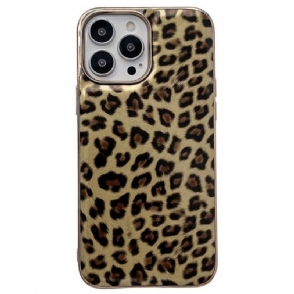 Hoesje voor iPhone 14 Pro Luipaard