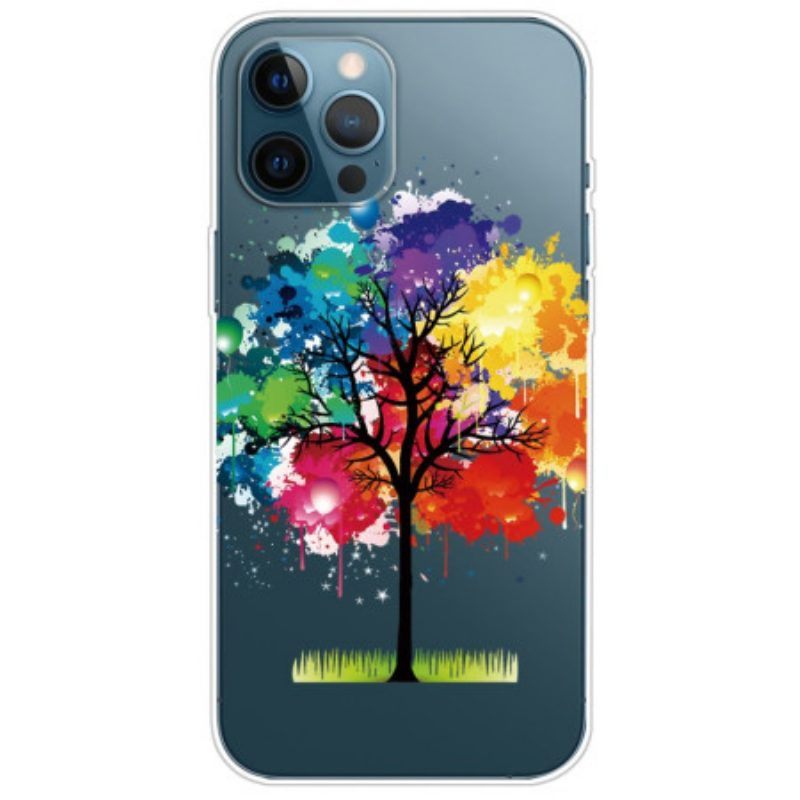 Telefoonhoesje voor iPhone 14 Pro Naadloze Aquarel Boom