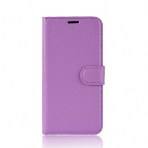 Folio-hoesje voor Samsung Galaxy S20 Plus / S20 Plus 5G Klassiek Lychee Kunstleer