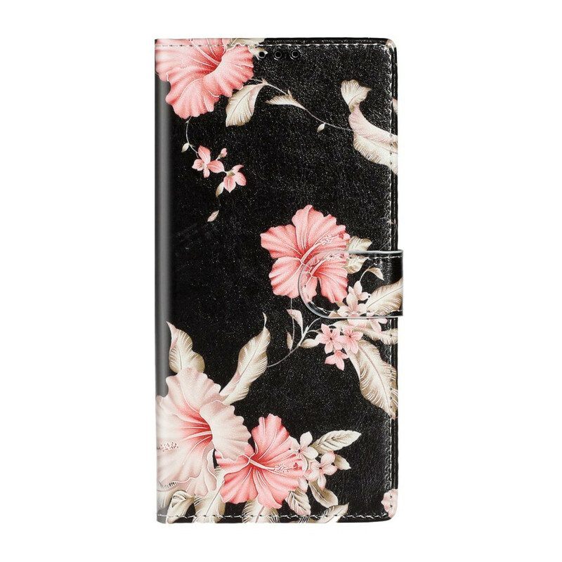 Folio-hoesje voor Samsung Galaxy S20 Plus / S20 Plus 5G Ontwerper Bloemen