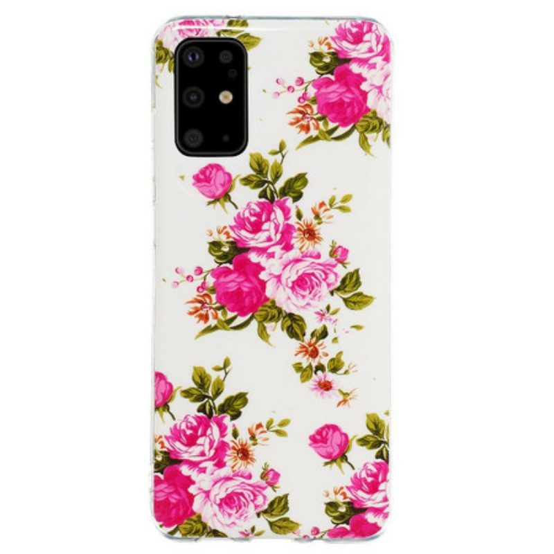 Hoesje voor Samsung Galaxy S20 Plus / S20 Plus 5G Fluorescerende Bloemen