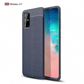 Hoesje voor Samsung Galaxy S20 Plus / S20 Plus 5G Lychee Dubbele Lijn