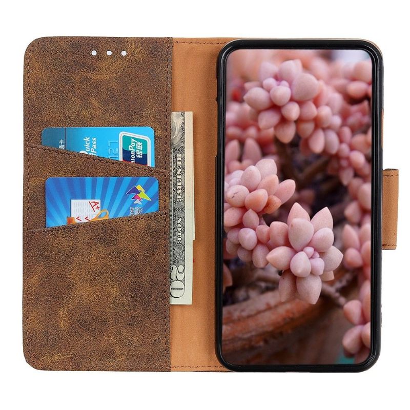 Cover voor Oppo A74 4G Edouard Kunstleer Vintage