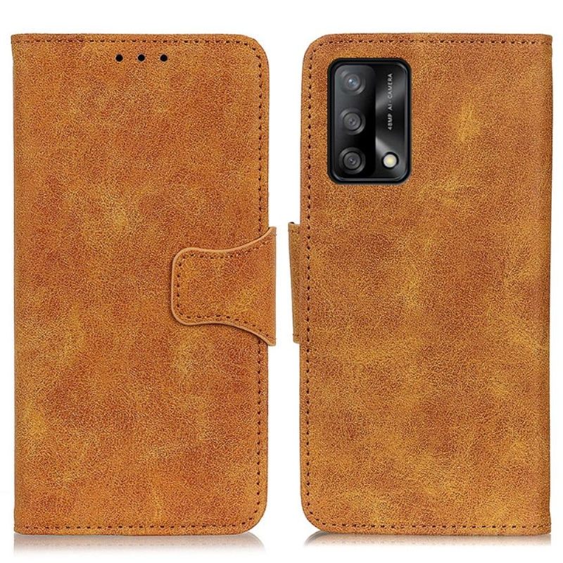 Cover voor Oppo A74 4G Edouard Kunstleer Vintage