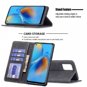 Folio-hoesje voor Oppo A74 4G Binfen Color Flip Faux Leather