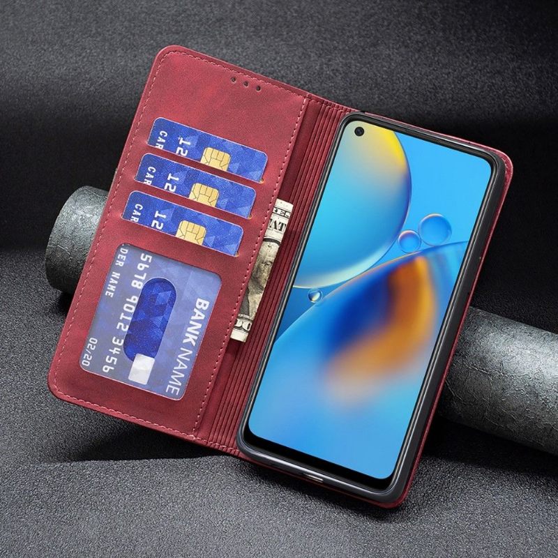 Folio-hoesje voor Oppo A74 4G Binfen Color Flip Faux Leather