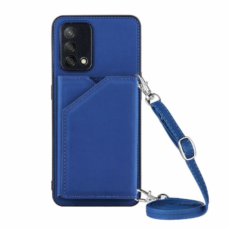 Hoesje voor Oppo A74 4G Aude Lanyard Met Meerdere Compartimenten