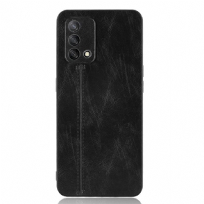 Hoesje voor Oppo A74 4G Ledereffect