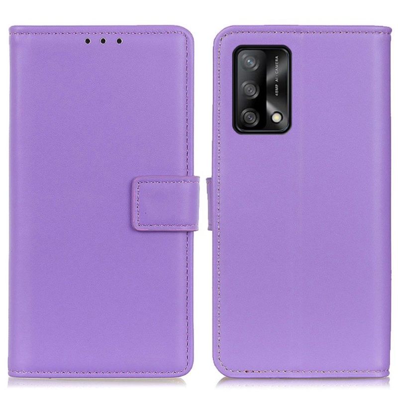 Leren Hoesje voor Oppo A74 4G Bescherming Basis Kunstleer