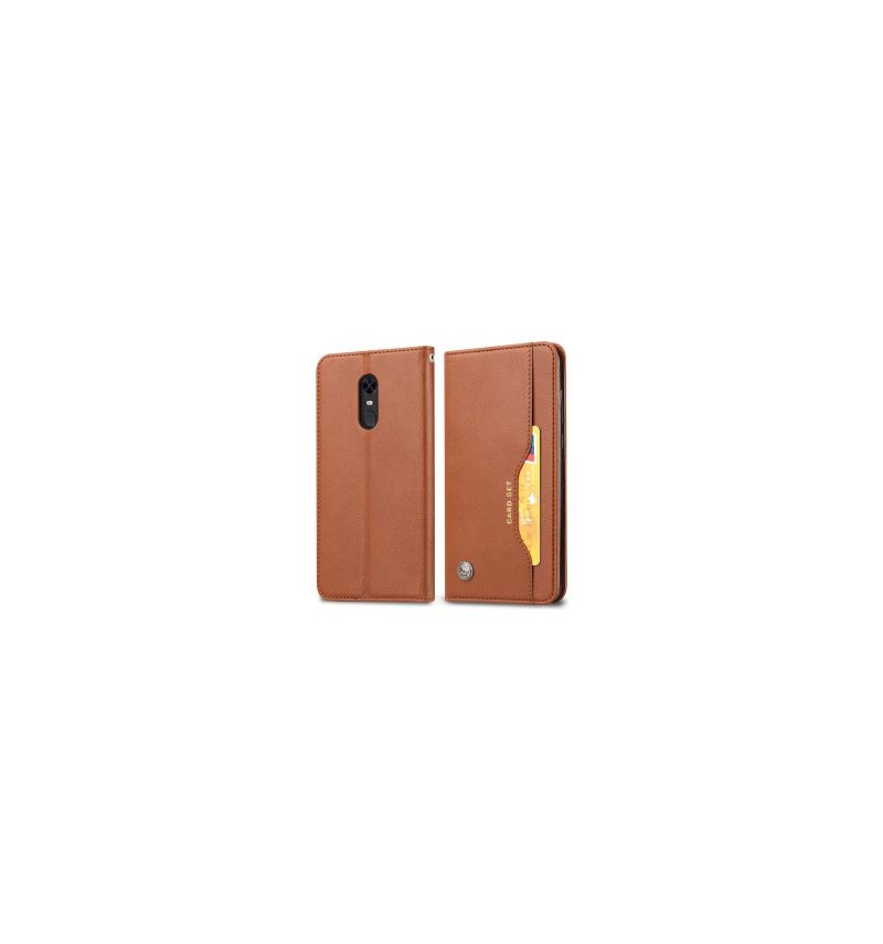 Leren Hoesje voor OnePlus 6T Leren Stand Case