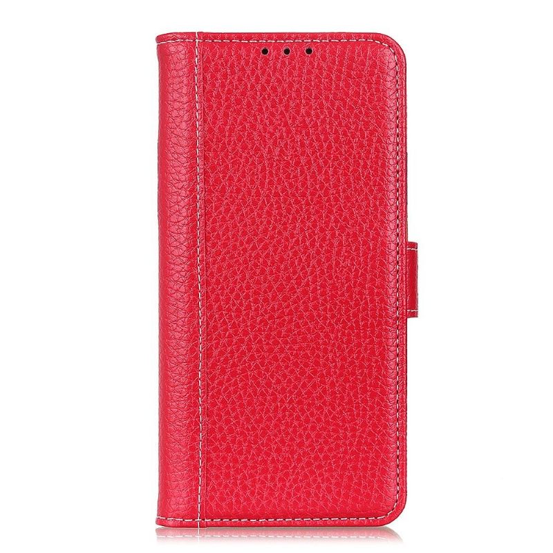 Folio-hoesje voor Xiaomi Mi 10T / 10T Pro Naden Met Generfd Leereffect