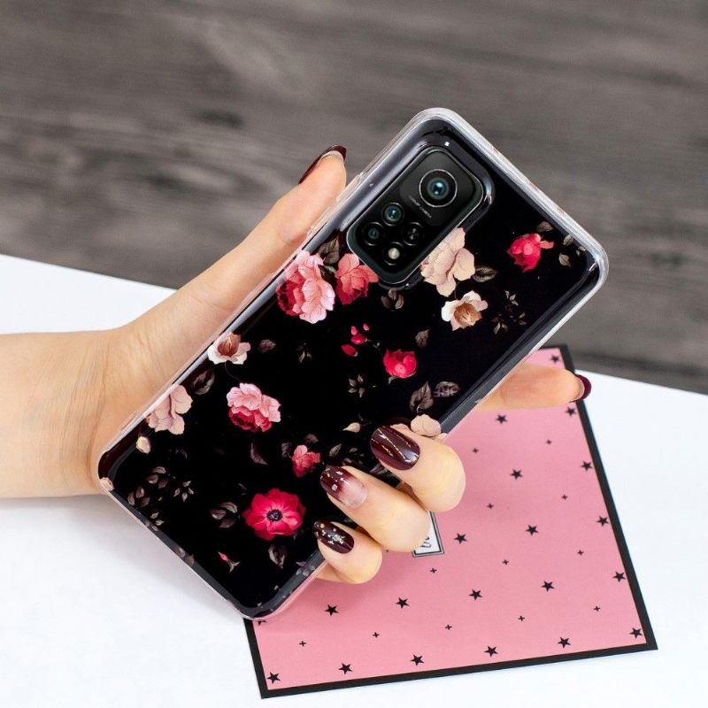 Hoesje voor Xiaomi Mi 10T / 10T Pro T / Mi 10t Pro Lichtgevende Bloemen