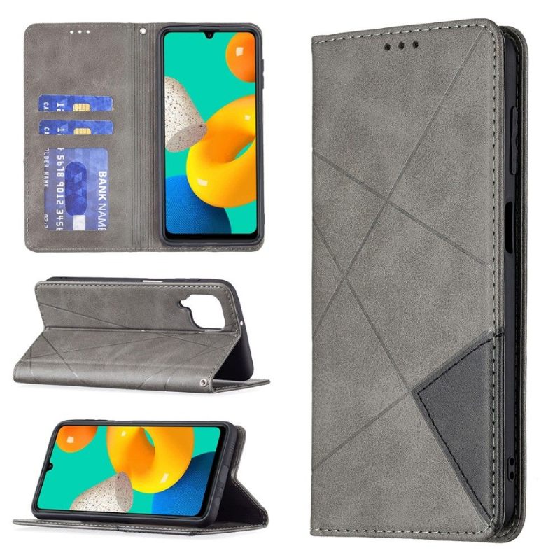 Folio-hoesje voor Samsung Galaxy M32 Célinia Style Lederen Kaarthouder