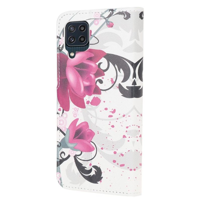 Folio-hoesje voor Samsung Galaxy M32 Lotusbloemen