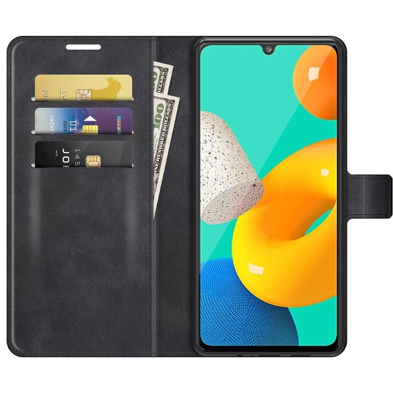 Folio-hoesje voor Samsung Galaxy M32 Portemonnee Leren Leerstijl