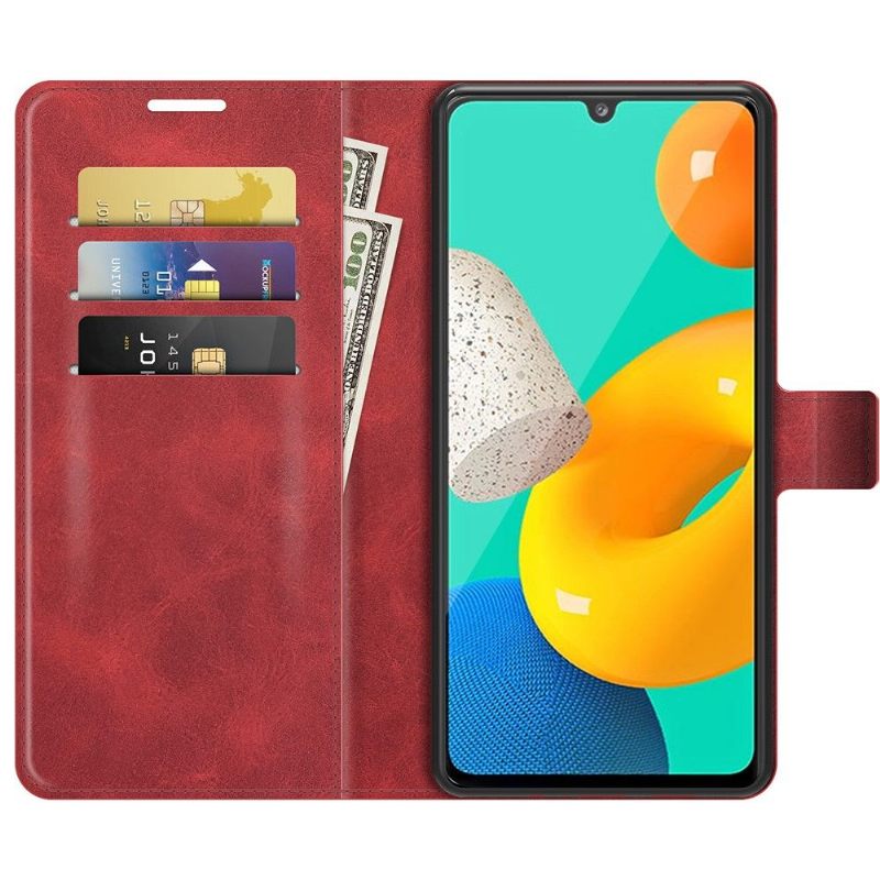 Folio-hoesje voor Samsung Galaxy M32 Portemonnee Leren Leerstijl