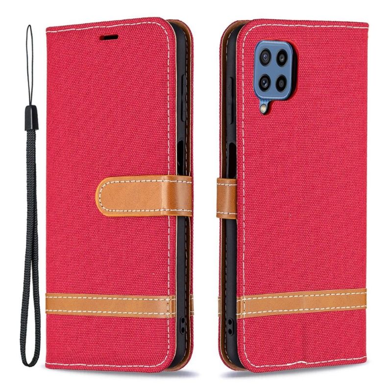 Leren Hoesje voor Samsung Galaxy M32 Bescherming Stoffen Bekleding